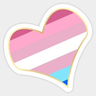 Bigender Heart Sticker